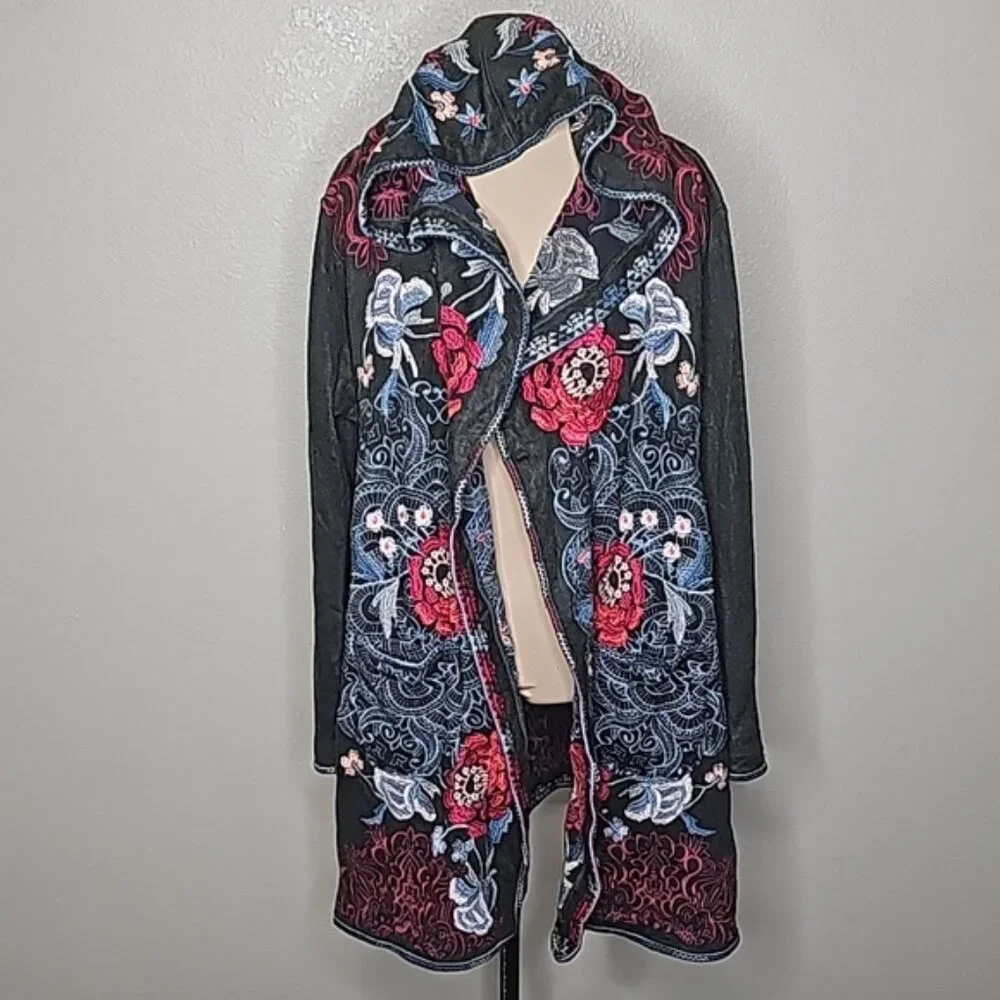 Johnny Was Bella Hooded Cardigan – new with tags - Picture 2 of 9